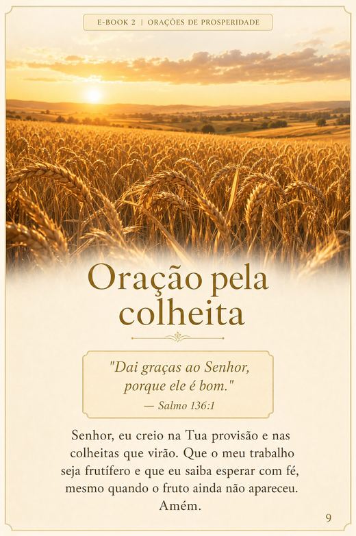 Prévia — oração pela colheita
